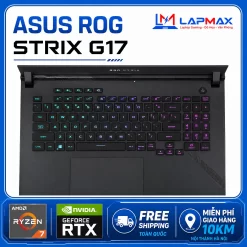 Alternative view of (LIKENEW) ASUS ROG STRIX G17 (2022) G713RM (R7-6800H | 16GB | 1TB | RTX 3060 140W | FHD 360Hz)