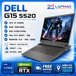 DELL G15 5520 (i5-12500H | 16GB | 512GB | RTX 3050Ti | FHD 120Hz)