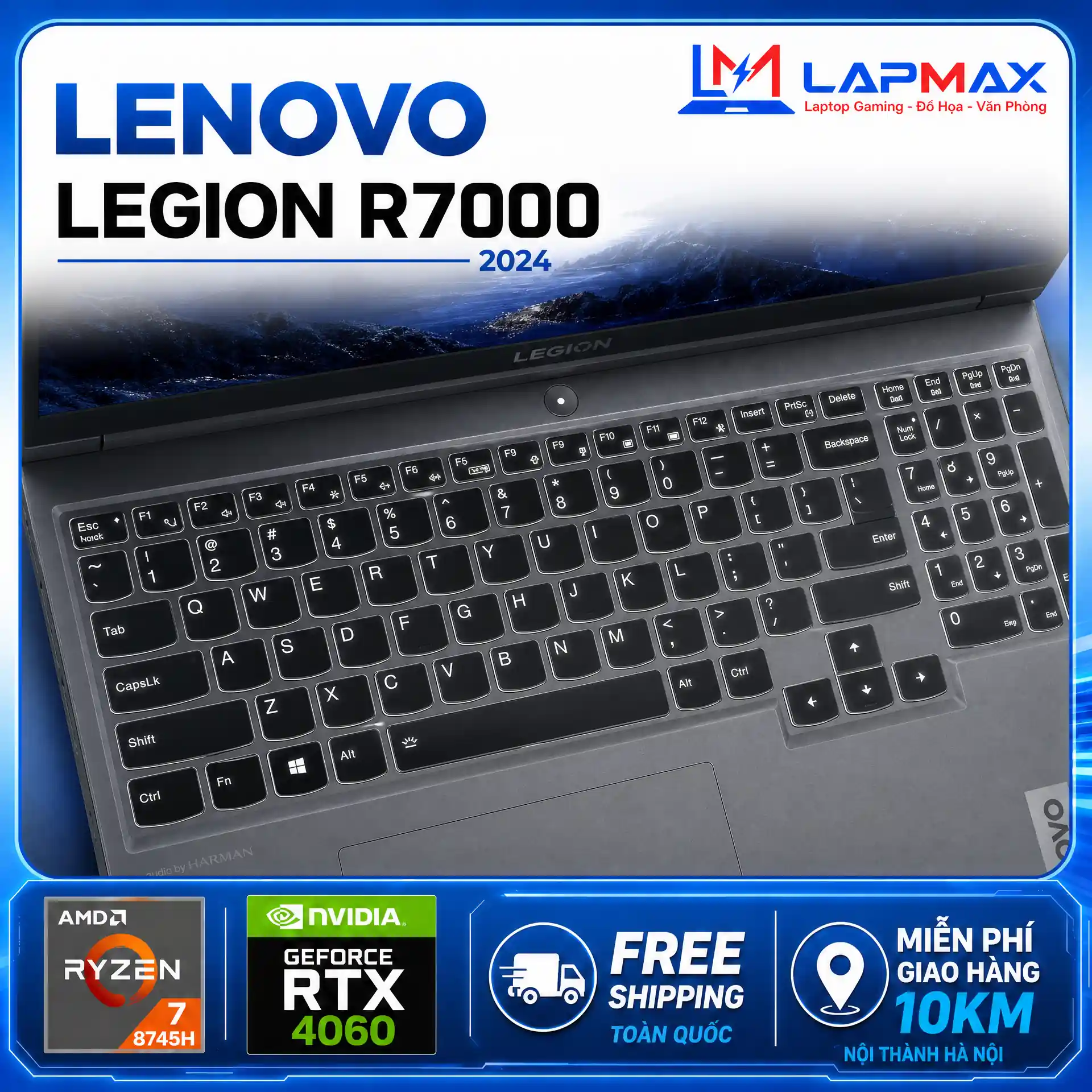 (LIKENEW) LENOVO LEGION R7000 2024 (R7 8745H | 16GB | 512GB | RTX 4060 | FHD | 144Hz) - Ảnh 3