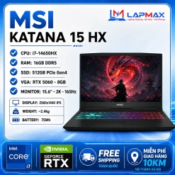 (LIKENEW) MSI KATANA 15 Hx i7-14650Hx |16 | 512 | 5060 | 2k5-165hz