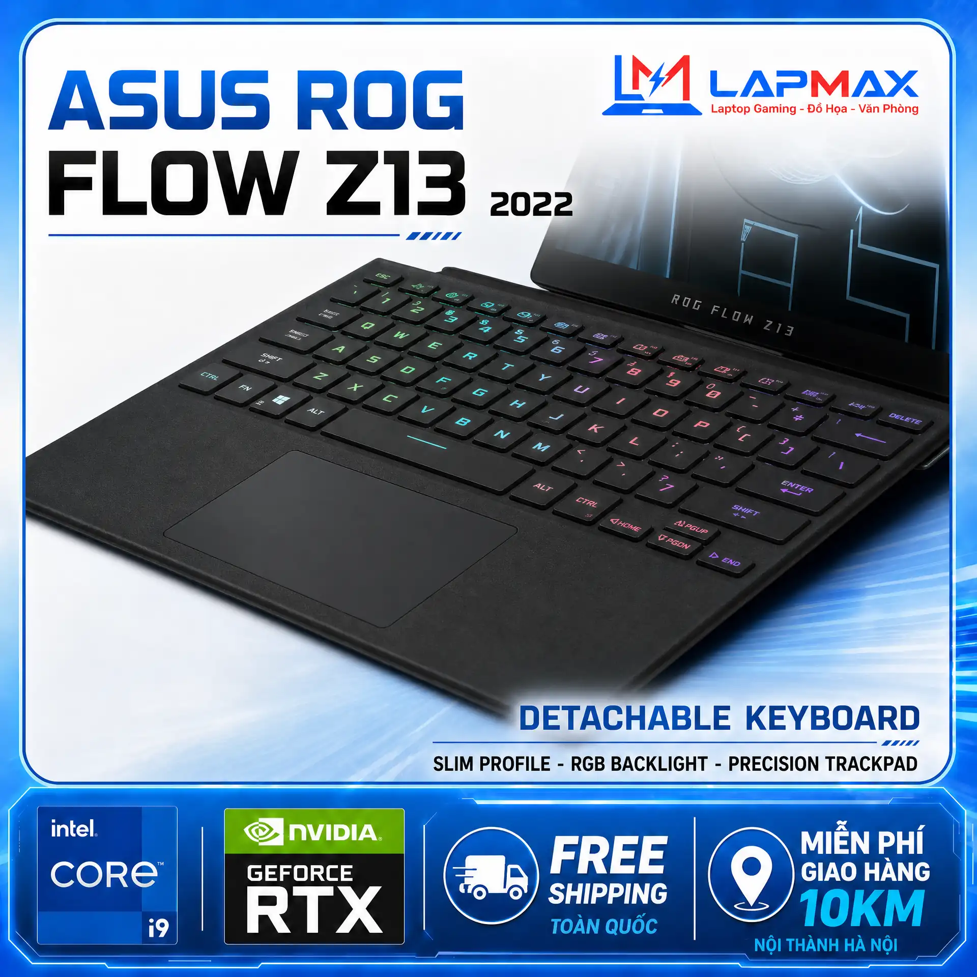 (LIKENEW) ASUS ROG FLOW Z13 2022 (I9 12900H | 16GB | 1TB | RTX 3050TI 4G | FHD+ | 120HZ)
