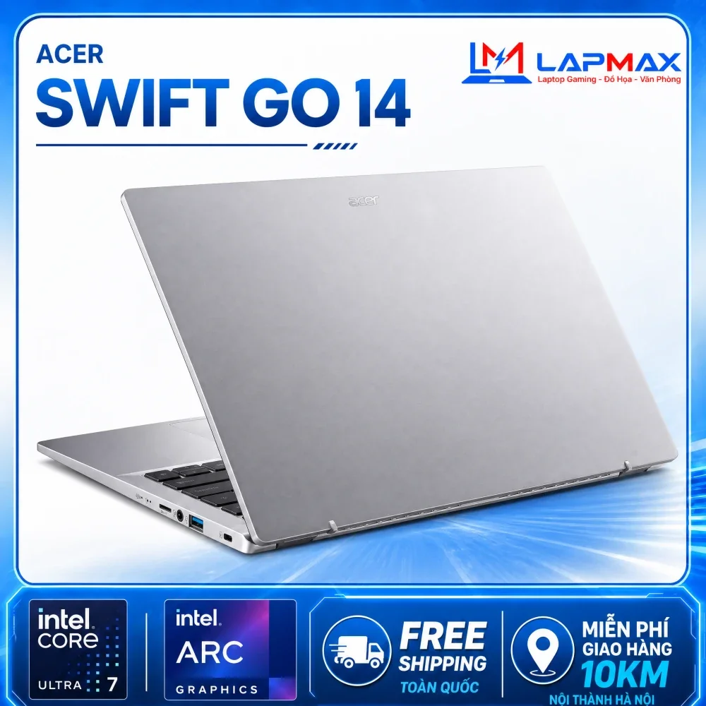 (LIKENEW) Acer Swift Go SFG14-72-73YV (Core Ultra 7 155H | 16GB | 512GB | Intel Arc | 14 inch 2.2K 60Hz)