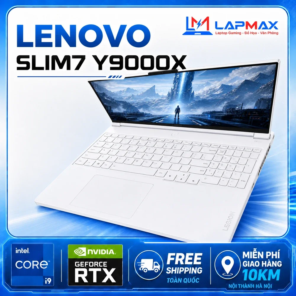 (LIKENEW) LENOVO SLIM7 Y9000X (I9-14900HX | 16GB | 1TB | RTX 4060 8GB | 3.2K | 165HZ)